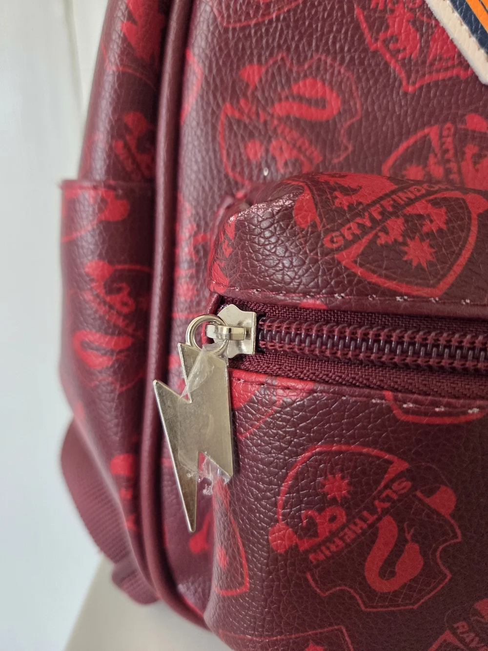 Hogwarts Harry Potter Red Faux Leather Mini Backpack With Coin Purse